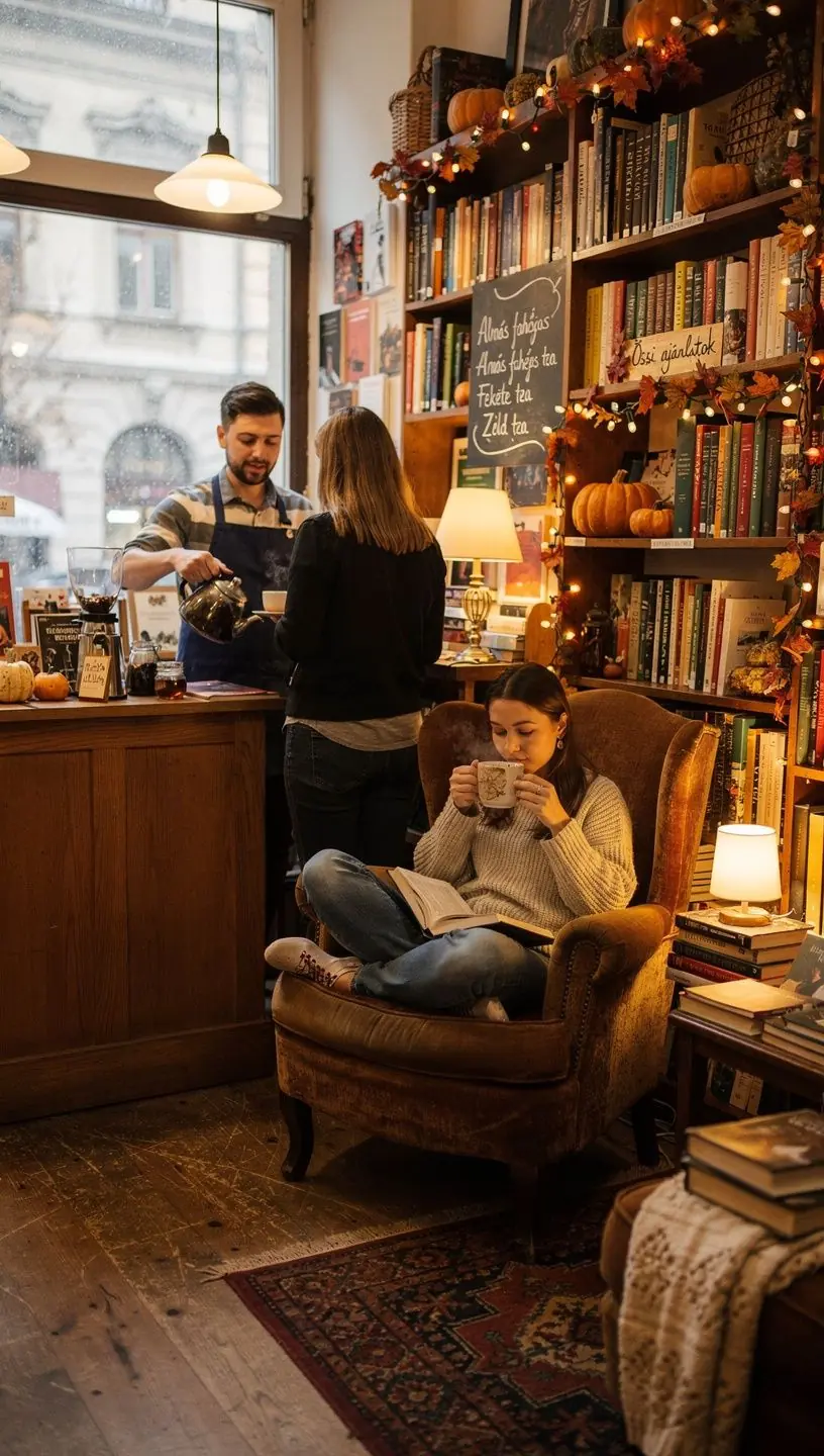Fahéjas almás tea készítése közben, fűszerek az asztalon.