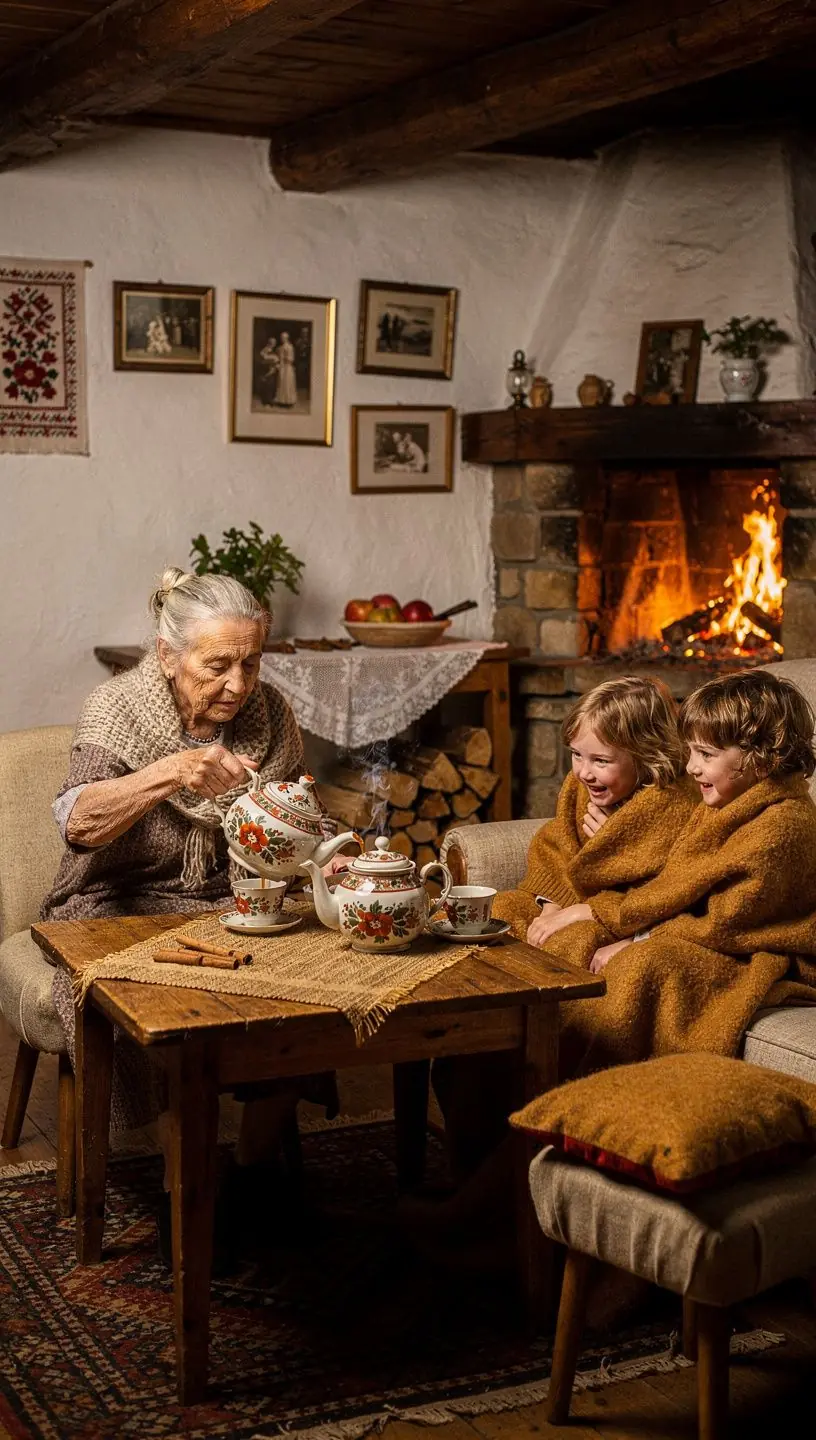 Fahéjas almatea elkészítése, friss fűszerek és gyümölcsök felhasználásával.